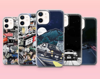 Initial D Phone Case JDM Manga Cover for iPhone 17e, 17Pro, 16e, 15, 14, 13, 12, Samsung S26Ultra, S25, A56, A16, Pixel 10A, 10Pro, 9A