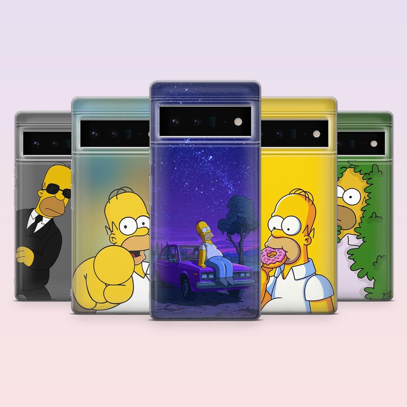 Homer Simpson Phone Case Simpsons Doh Aesthetic Cover for iPhone 17 16 ...