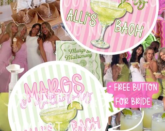 Custom Bachelorette Button | Bachelorette Gifts | Margs & Matrimony Bachelorette