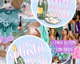 Custom Bachelorette Button | Bachelorette Gifts | Last Splash Bachelorette