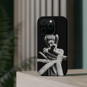 Reaching Angel Statue phone case | Magnetic Impact-Resistant Case