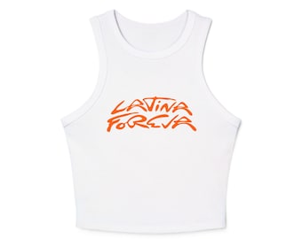 Latina Foreva Micro Rib Racer Tank Top