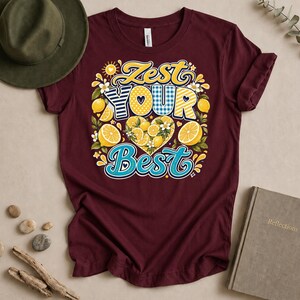 Zest Your Best Shirt, Colorful Lemon Graphic Tee, Retro Summer Citrus T-Shirt, Fruit Lover Gift Easy Peasy Lemon Squeezy Shirt, image 13
