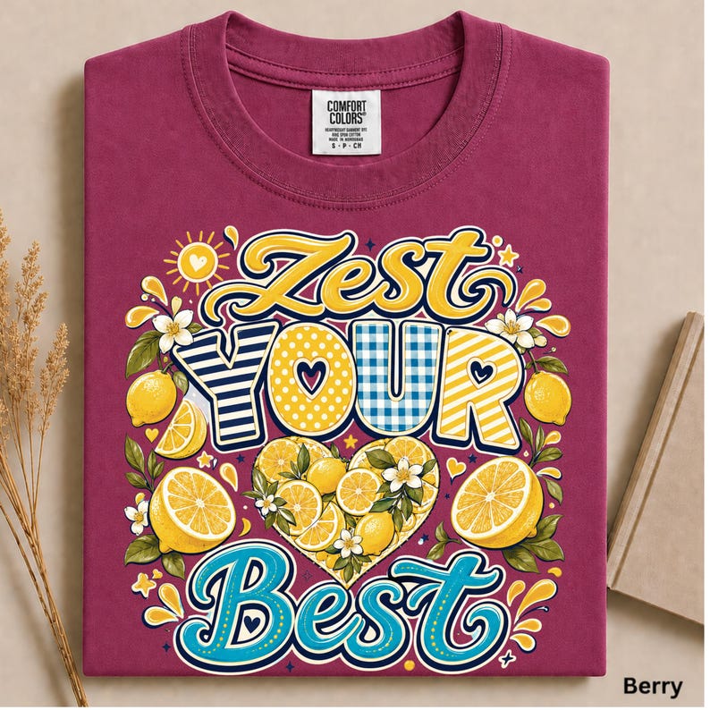 Zest Your Best Shirt, Colorful Lemon Graphic Tee, Retro Summer Citrus T-Shirt, Fruit Lover Gift Easy Peasy Lemon Squeezy Shirt, image 6