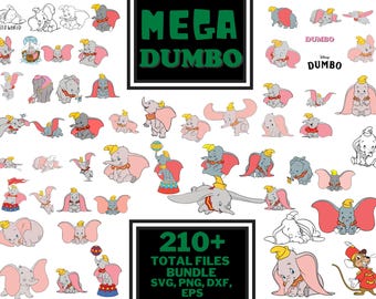 Dumbo Mega Bundle SVG PNG Files for Cricut