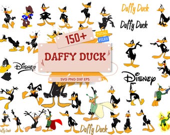 Daffy Duck Mega Bundle SVG PNG Files for Cricut