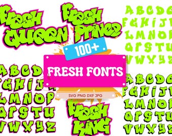 Fresh Prince SVG Fonts: Alphabet & Clip Art (Digital Download)