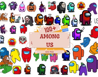 Among Us Bundle SVG PNG Files for Cricut