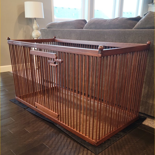 Wood Dog Crate Etsy