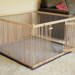 4'x4' Large Dog Kennel with Floor Mat. image 3