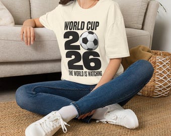 2026 WM Fußball T-Shirt | Leichtes Baumwoll-Fan-T-Shirt