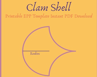 Modelo EPP de concha de molusco para impressão Download instantâneo de PDF