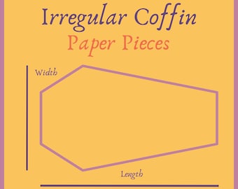 Pre-cut Irregular Coffin Paper Pieces EPP English Paper Piecing Templates