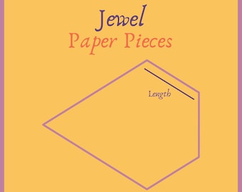 Pre-cut Jewel Paper Pieces EPP English Paper Piecing Templates