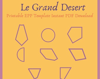 Imprimible La Grand Desert EPP Plantilla Instant PDF Download