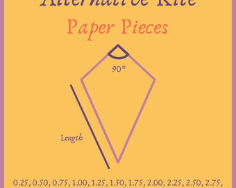 Pre-cut 90 degree Alternative Kite Paper Pieces EPP English Paper Piecing Templates