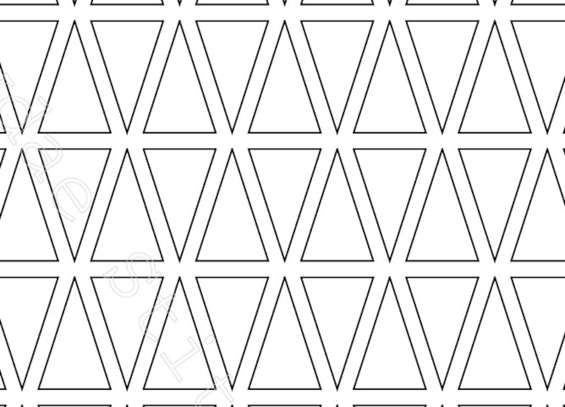 Printable 30 degree Isosceles Triangle EPP Template Instant | Etsy