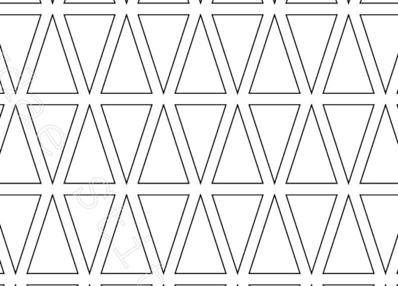 Printable 30 Degree Isosceles Triangle EPP Template Instant PDF