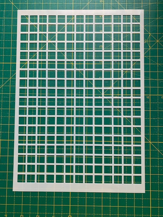 Square A4 Stencil 190 micron Mylar Mixed Media Art Journal