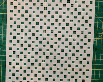 Checkered A4 Stencil 190 micron Mylar Mixed Media Art Journal