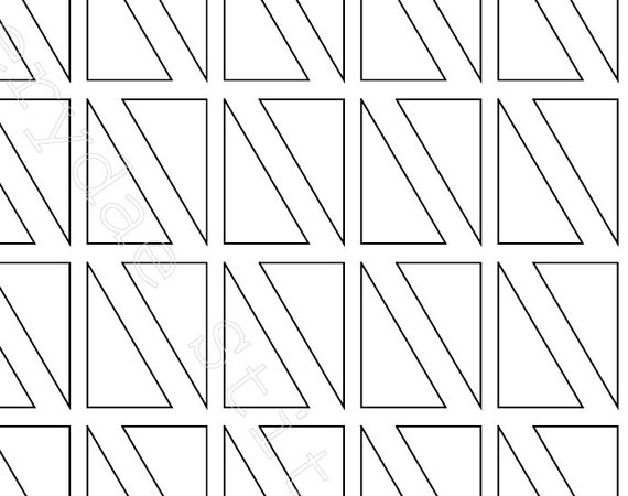 30-60 Degree Right Angle Triangle Triangle Templates In 12 | Etsy