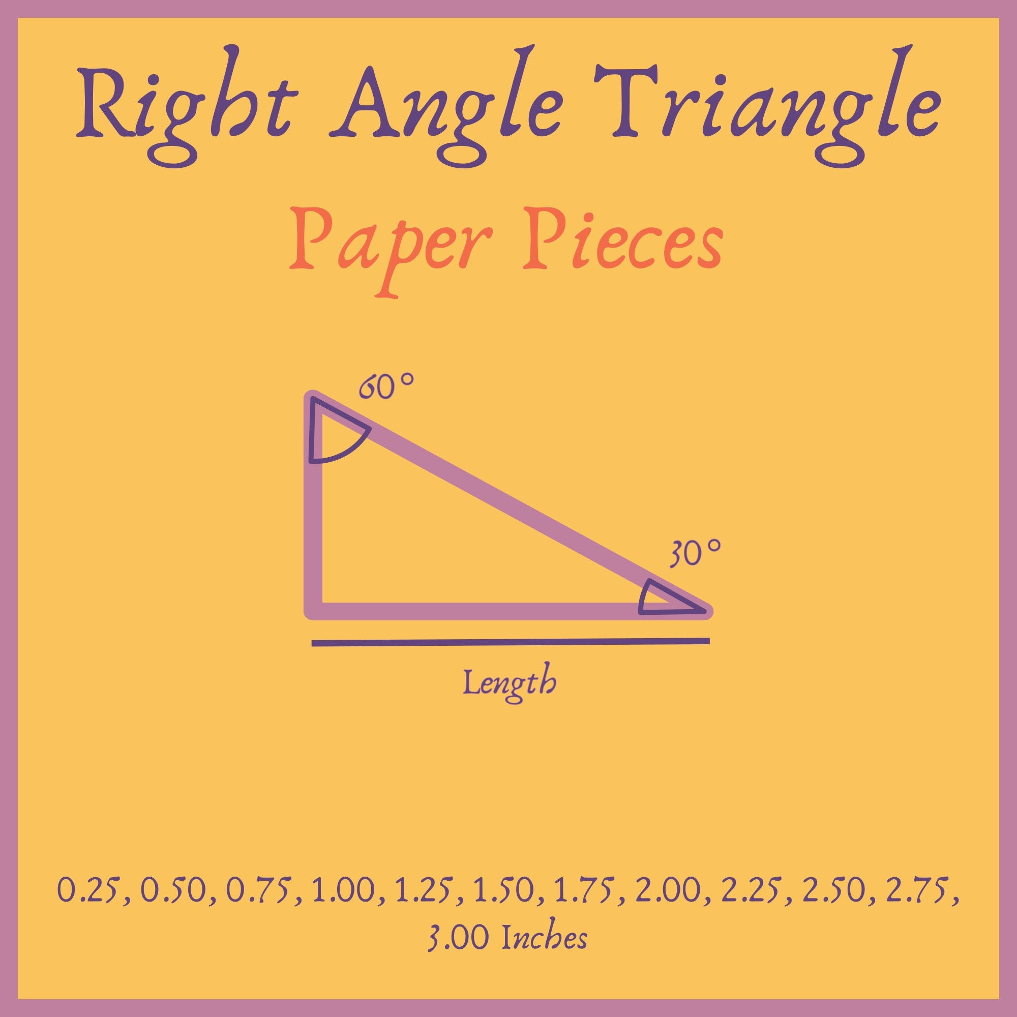 Right Triangle Template