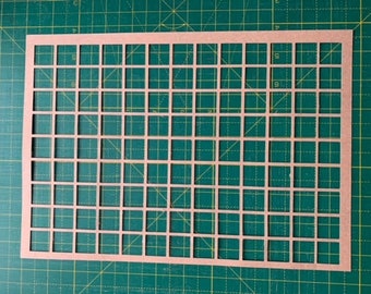 Square A4 Stencil 225gsm Kraft Card Mixed Media Art Journal