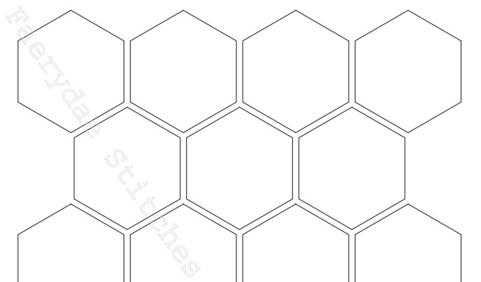 Printable 120 Degree Hexagon EPP Template Instant PDF Download - Etsy UK