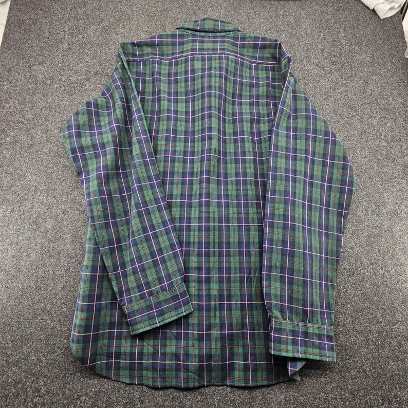VTG Pendleton Shirt Mens Large Plaid Sir Pendleton Virgin Wool Western USA Made image 8