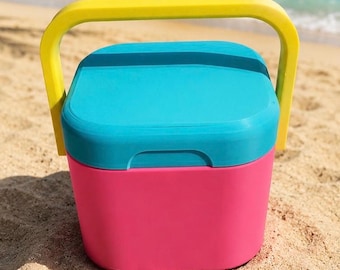 Mini can cooler 4 cans 12 oz cans | 3D printed | Customizable colors