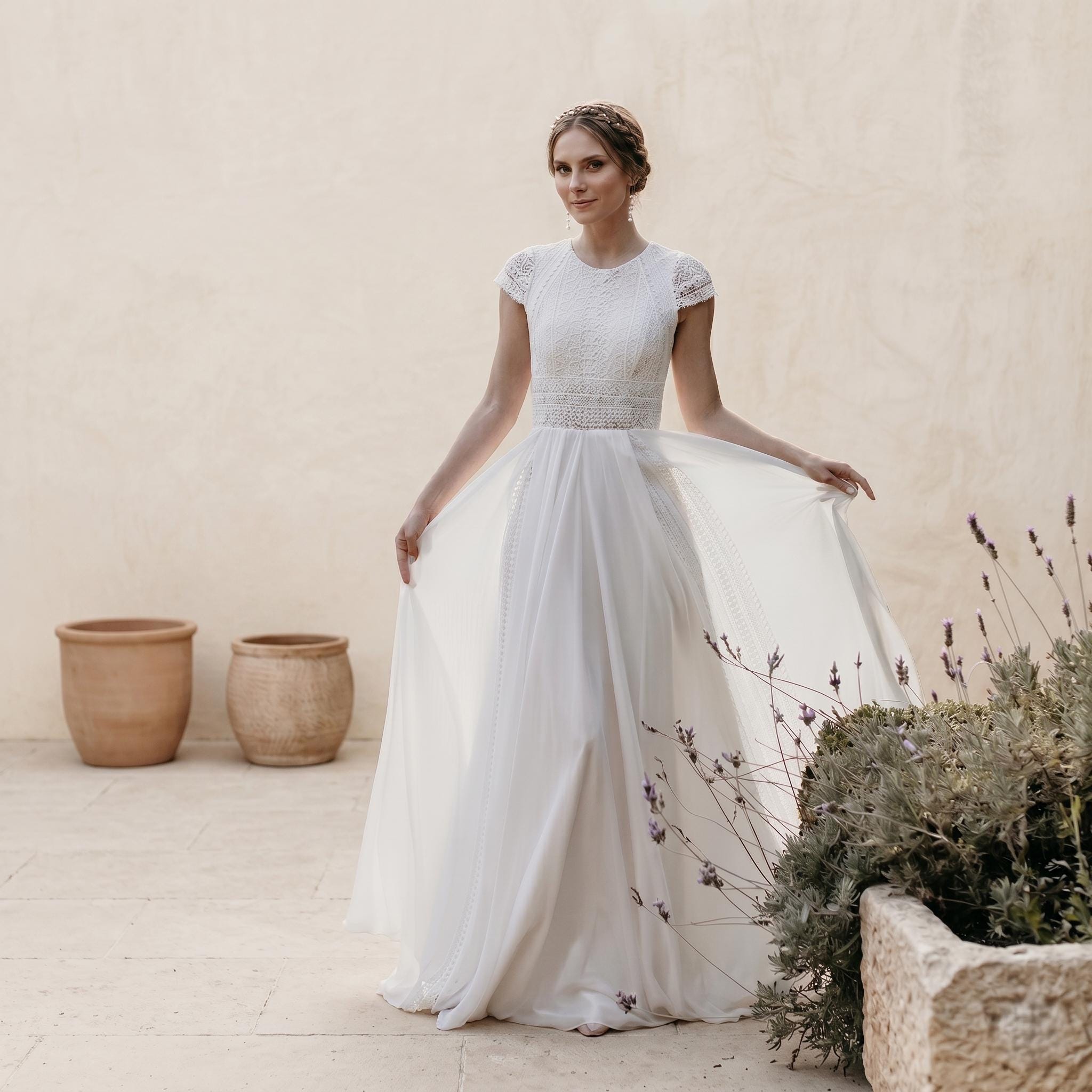 Destination Beach Wedding Gown - Etsy