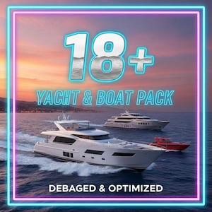 FiveM Debadged Yacht Boat Pack – Clean Unbranded Watercraft for RP Servers, Optimized Boats FiveM
