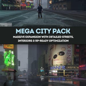 FiveM LCPP Map V2.0 | Big City Expansion Pack | Optimized RP Server Map
