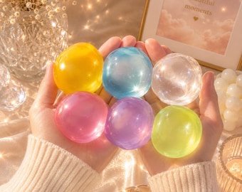 Crystal Coconut Maltose Stress Ball – Clear Squishy Fidget Toy for Stress Relief, Anxiety Relief & Sensory Relaxation