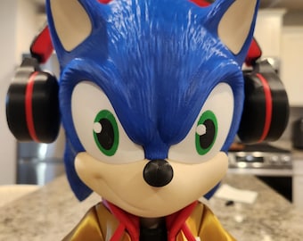 Huge 3D Printed Urban Sonic The Hedgehog  18" Tall. Nike Themed!