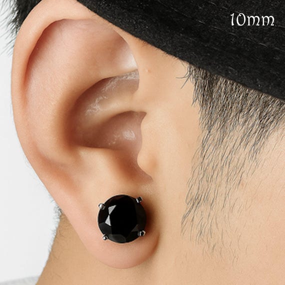 ☆MARS MARK☆ Black Onyx Earring M197 Black Onyx Solitaire Stud Earrings Sterling Silver | Kay