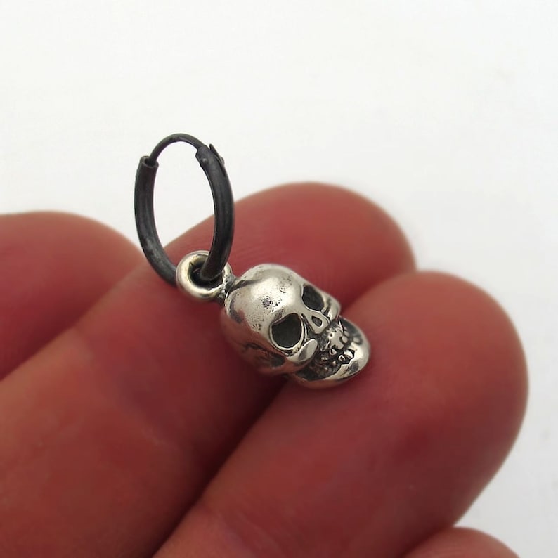 Mens Earring Skull Earring for Men Mens Jewelry Punk Etsy