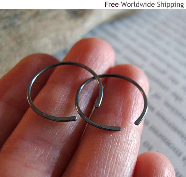 Fashion Mens Earrings Delicate Jewelry Black Earrings 2 Every Day earrings Black Hoops for men Mens Jewelry Unisex Hoop Earrings