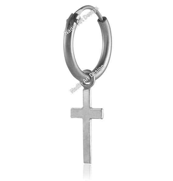 Sterling silver cross earrings Sterling silver cross earrings
