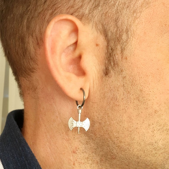 Clip On Earrings For Men - AC Silver