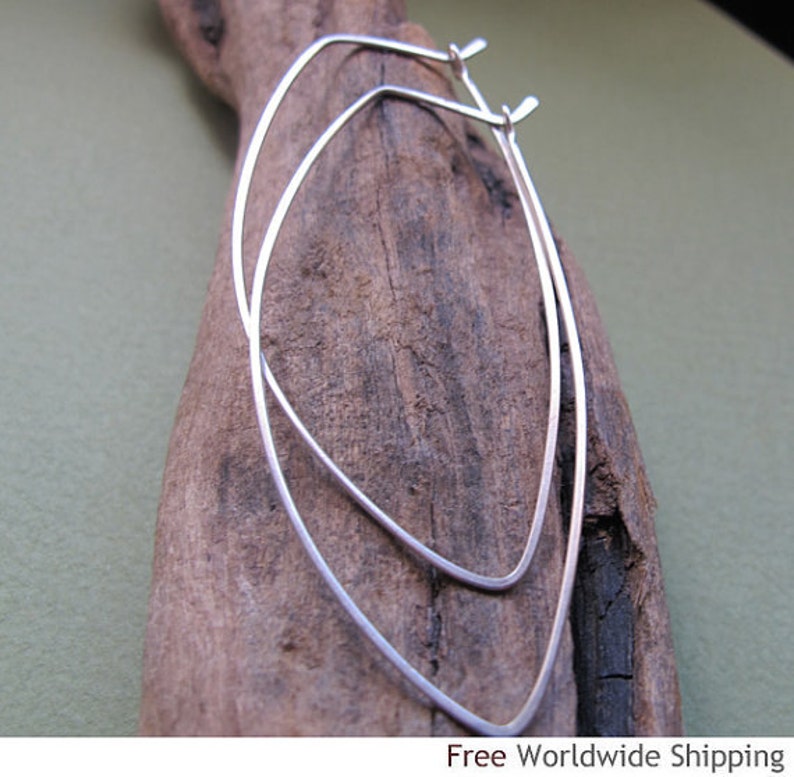 Gold Leaf Hoop Earrings Petal Hoops Elegant Jewelry Modern Etsy