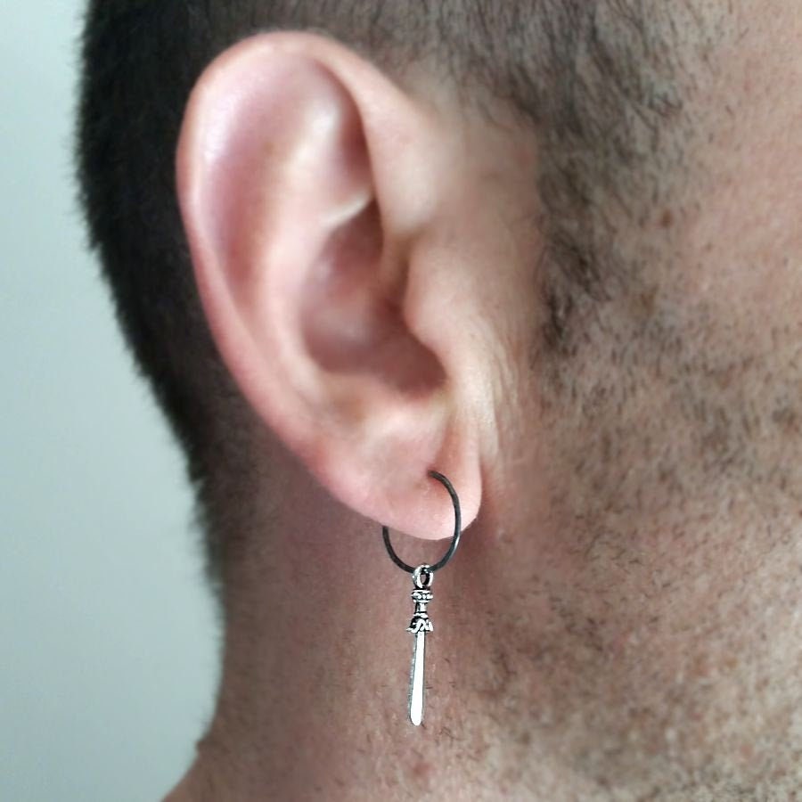 Mens sword earring deals