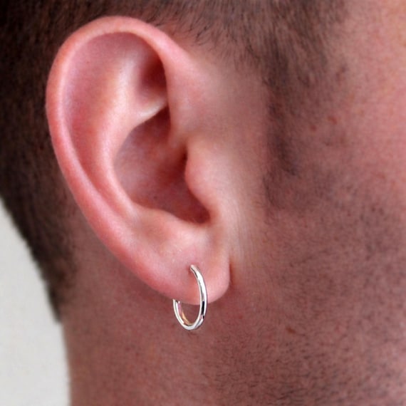 Orecchini A Cerchio In Argento Sterling 925 - Gioielli Eleganti Per Uomo E Donna
