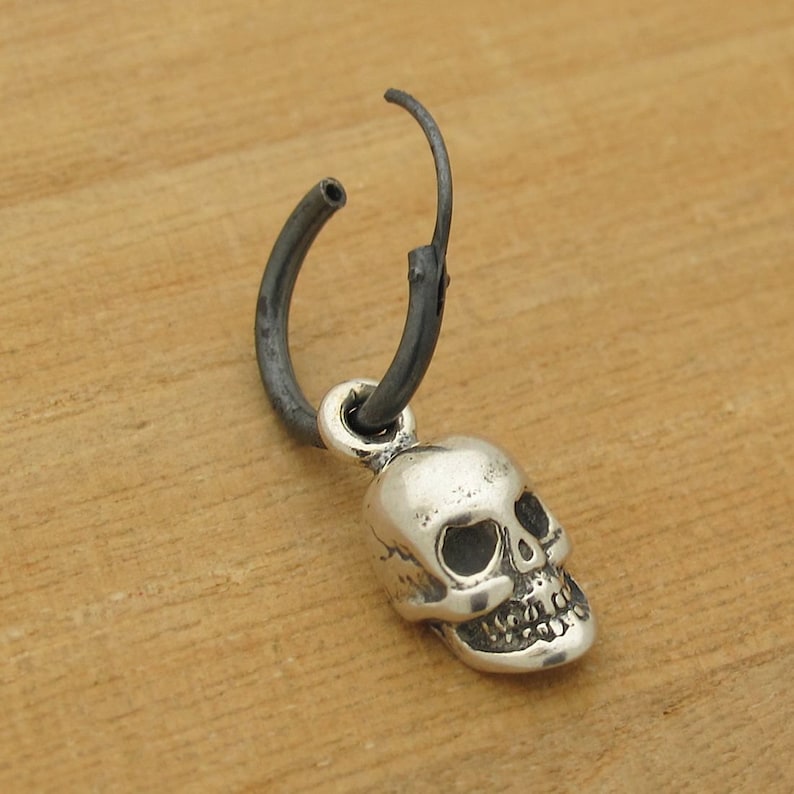 Mens Earring Skull Earring for Men Mens Jewelry Punk Etsy