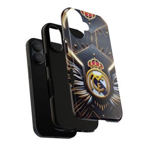 Custodia per telefono con stemma del Real Madrid / Custodia per iPhone con logo della squadra di calcio immagine 3