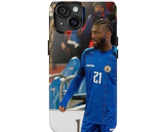 Custodia per cellulare con foto di un calciatore / Custodie resistenti per cellulari