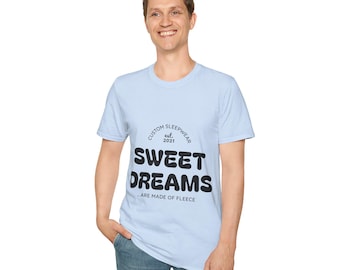 Süße Träume Retro Text T-Shirt | Nachtwäsche-Grafik-T-Shirt