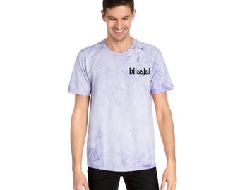 Blissful Marble Wash T-Shirt | Lavender Tie Dye Texture