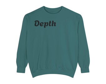 Bluza Depth | minimalistyczny, okrągły dekolt z napisem