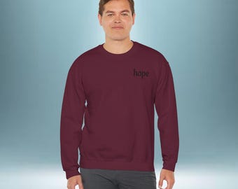 hope script sweatshirt | minimalist typography crewneck